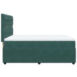 vidaXL Box spring postelja z vzmetnico temno zelen 140x190 cm žamet, (21308624) | Shoptok.si