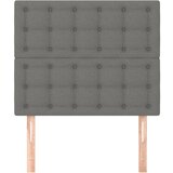  Uzglavlje tamno sivo 80x5x118/128 cm tkanina | shoptok.hr