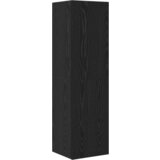 vidaXL Stenski TV kabinet s polico Drugo s shranjevanjem z vrati 4 pcs Črni hrast | Shoptok.si