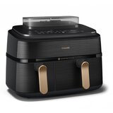 Philips 5000 series NA552 /00 fryer Double 9 L Stand-alone 2750 W Hot air fryer Black, Gold | shoptok.hr