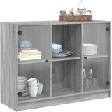  Komoda siva boja hrasta 102x37x75,5 cm od konstruiranog drva | Eponuda.com