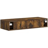 Stolna montirana na zid Dimljeni hrast 87,5 x 34,5 x 17 cm | shoptok.hr
