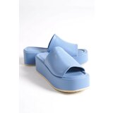 Capone Outfitters Mules - Blue - Flat Cene