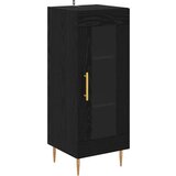 vidaXL Strani šal Črni hrast 34 x 34.5 x 90 cm Konstruiran les | Shoptok.si