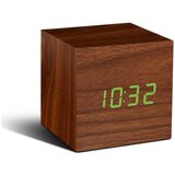 Gingko smeđa budilica sa zelenim led zaslonom brick click clock Cijene