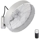  ZEVENTI - Zidni ventilator FANNY 50W/230V mat hrom + daljinski upravljač | Eponuda.com