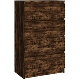 Maison Chic Komoda - Predalnik dimljeni hrast 60x35x98,5 cm konstruiran les, (21718515) Cene
