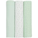 Kikka Boo Pelene od muslina set 3 pcs 100x100 Leaves Mint | ePonuda.com
