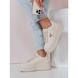 DStreet Sneakersy damskie na platformie SNIKPIK beżowe | Shoptok.si