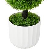 vidaXL Umjetna biljka topijar bor s posudom 24x90 cm Zelena | shoptok.hr