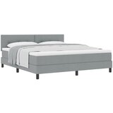vidaXL krevet na opruge s madracem Svijetlosiva 180x200 cm Tkanina | shoptok.hr