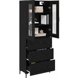  Kuhinjski ormarić 2 pcs Crni hrast 69 5 x 34 x 180 cm Konstruirano drvo | shoptok.hr