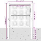  Vrtna vrata antracit 100x100 cm čelik | shoptok.hr