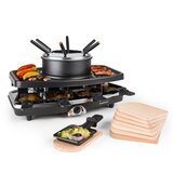 Klarstein Entrecote, 2 v 1 raclette žar &amp; fondue, naravni kamen, 1100 W, 8 oseb, podloge cene