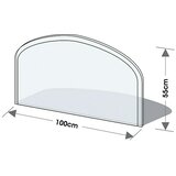 Lienbacher Plošča za zaščito pred iskrami (100 x 55 cm, 6 mm, steklo) | Shoptok.si