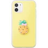 AVIZAR Ovitek za iPhone 12 / 12 Pro s 3D motivom ananasa in dvignjenim robom, Rumena, (5000274964) | Shoptok.si