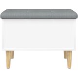  Klupa za pohranu bijela 62 x 42 x 46 cm od konstruiranog drva | shoptok.hr