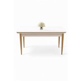 Hanah home trpezarijski sto rewa white gold Cene