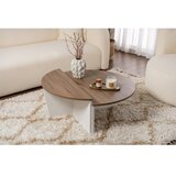 Hanah home stočić za dnevnu sobu orion - walnut, white walnutwhite coffee table | ePonuda.com