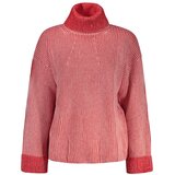 Desigual Emy ženski pulover s dolčevita ovratnikom crveni | shoptok.hr
