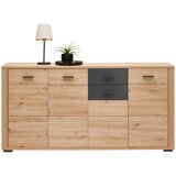 XORA komoda, antracit, hrast artisan | Shoptok.si