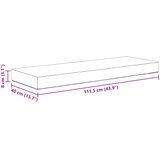 Jastučić za sjedenje na otvorenom Antracit 115 x 40 x 8 cm | shoptok.hr