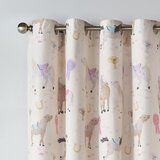 Catherine Lansfield Kremno bele otroške zavese v kompletu 2 ks 168x183 cm Happy Horses – | Shoptok.si