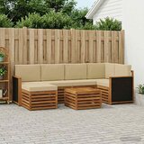  Set vanjskih sofa 6 kom. Prirodna | Shoptok.si