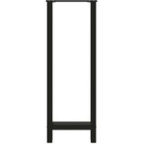 Noge za barski stol Crne 2 kom 40 x (110-111) cm Čelične | shoptok.hr