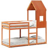  The living store pograd s streho voščeno rjav 90x200 cm trdna borovina - pograd, (21497415) | Shoptok.si