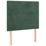vidaXL Box spring postelja z vzmetnico temno zelena 80x200 cm žamet, (20895686) | Shoptok.si