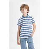 Defacto Boy Pique Short Sleeve Striped Polo T-Shirt cene