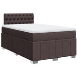 vidaXL Box spring postelja z vzmetnico temno rjav 120x200 cm blago, (21306969) | Shoptok.si