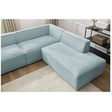 Bobochic Paris Svijetlo plava kutna garnitura od samta (s desnim kutom/u obliku slova "U") Megeve – | shoptok.hr