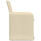  Trpezarijske stolice 2 pcs Krema 57 x 67 x 95 cm tkanina | shoptok.hr