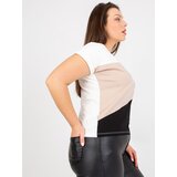 RELEVANCE T-shirt-RV-TS-7875.77P-white-beige | Shoptok.si