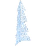 vidaXL Božično drevo med 100 LED Hladno belo 120 cm Akril | Shoptok.si