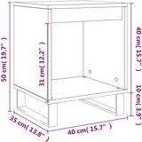  Noćni ormarići 2 kom boja betona 40x35x50 cm konstruirano drvo | shoptok.hr