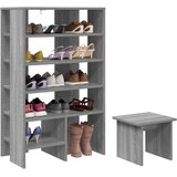  Ormar za cipele s policom 2 pcs Siva Sonoma Konstruirano drvo | shoptok.hr