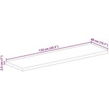 Stolna Mizna plošča 110x40x2,5 cm pravokotna trden mangov les, (21411643) | Shoptok.si