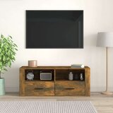 TV ormarić boja dimljenog hrasta 100x35x40 cm konstruirano drvo | shoptok.hr