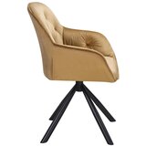 XXXL Naslanjač Silvi, Rjava, Žamet, Vrtljiv | Shoptok.si