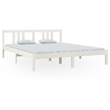 Furnova Posteljni okvir bel iz trdnega lesa 160x200 cm, (21934841) | Shoptok.si