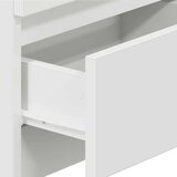 vidaXL Nočna omarica z 2 predaloma bela 40x33x60 cm | Shoptok.si
