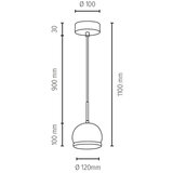  Spot-Light 5143174 - LED luster na sajli BALL WOOD 1xGU10/5W/230V matirani hrast | Eponuda.com