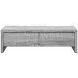 vidaXL Stojalo za zaslon s predali siva sonoma 50x27x15 cm inž. les | Shoptok.si