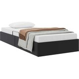 vidaXL Krevet s od storage s pohranom Crna 100 x 190 cm Umjetna koža - Crna 100 x 190 cm Cijene