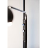 Halo Design 716067- led prigušiva podna lampa vegas LED/20W/230V + LED/5W crna/hrom | Eponuda.com