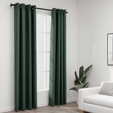 vidaXL Zavjese za zamračivanje s prstenima 2 kom zelene 140 x 225 cm | shoptok.hr