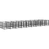 Vanjski kavez za pse čelični 16,89 m² | shoptok.hr